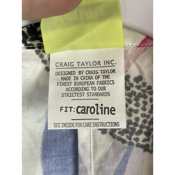 Craig Taylor Sun Dress Caroline Bright Floral Print Sleeveless Women's Small - Picture 8 of 16
